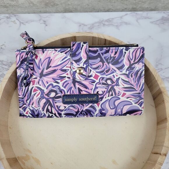 Simply Southern Purple and Pink Women's Wallet - Picture 1 of 11